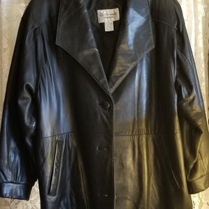 Black Leather Coat